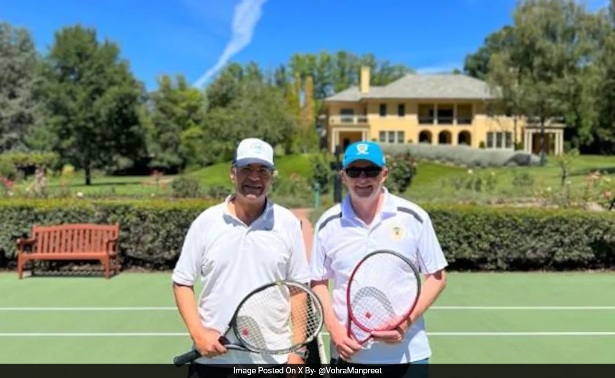 You are currently viewing India Australia On His Last Day In Canberra Indian High Commissioner Manpreet Vohra Plays Tennis With Australian Prime Minister Anthony Albanese