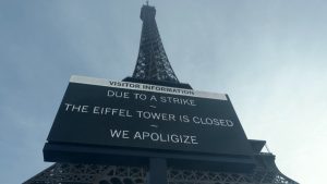 Read more about the article Eiffel Tower shut as staff goes on strike over ‘unsustainable’ management