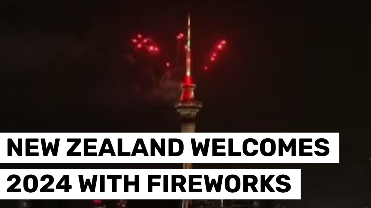 You are currently viewing Watch: New Zealand rings in 2024 with fireworks, laser display
