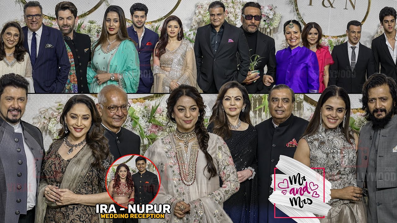 Bollywood Husband – Wife Beautiful Jodi arrives at Aamir Khan's Daughter Ira Khan Reception