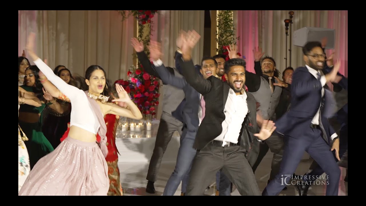 BOLLYWOOD MEDLEY Wedding Dance Friends Performance | Rohan & Anisha