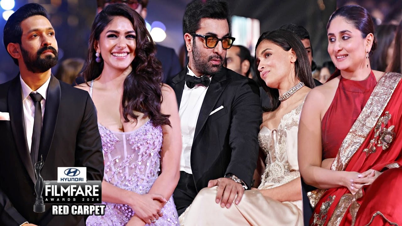 Filmfare Awards 2024 Gujarat Red Carpet | Alia Bhatt, Ranbir Kapoor, Varun Dhawan, Kareena Kapoor