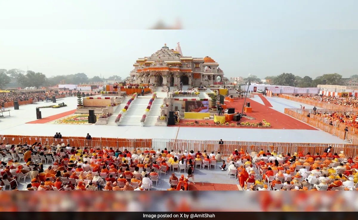 You are currently viewing Man Ends 32-Year Barefoot Vow As Ram Temple Idol Consecrated In Ayodhya