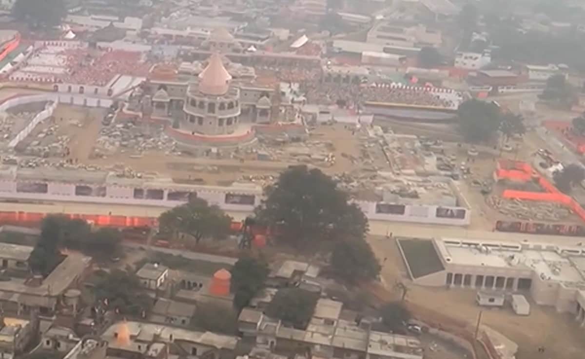 You are currently viewing Watch: Aerial Video Of Ayodhya's Ram Temple, Shot From PM Modi's Chopper