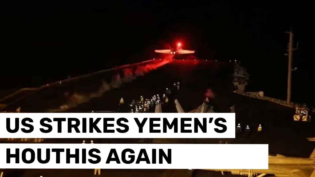 US launches fresh round of airstrikes against Houthi targets in Yemen