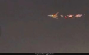 Read more about the article Flames Shoot Out Of US Boeing Cargo Plane After Engine Catches Fire