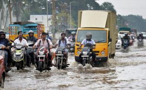 Read more about the article Heavy Rain In Chennai Causes Traffic Jams, More Showers Expected Ahead