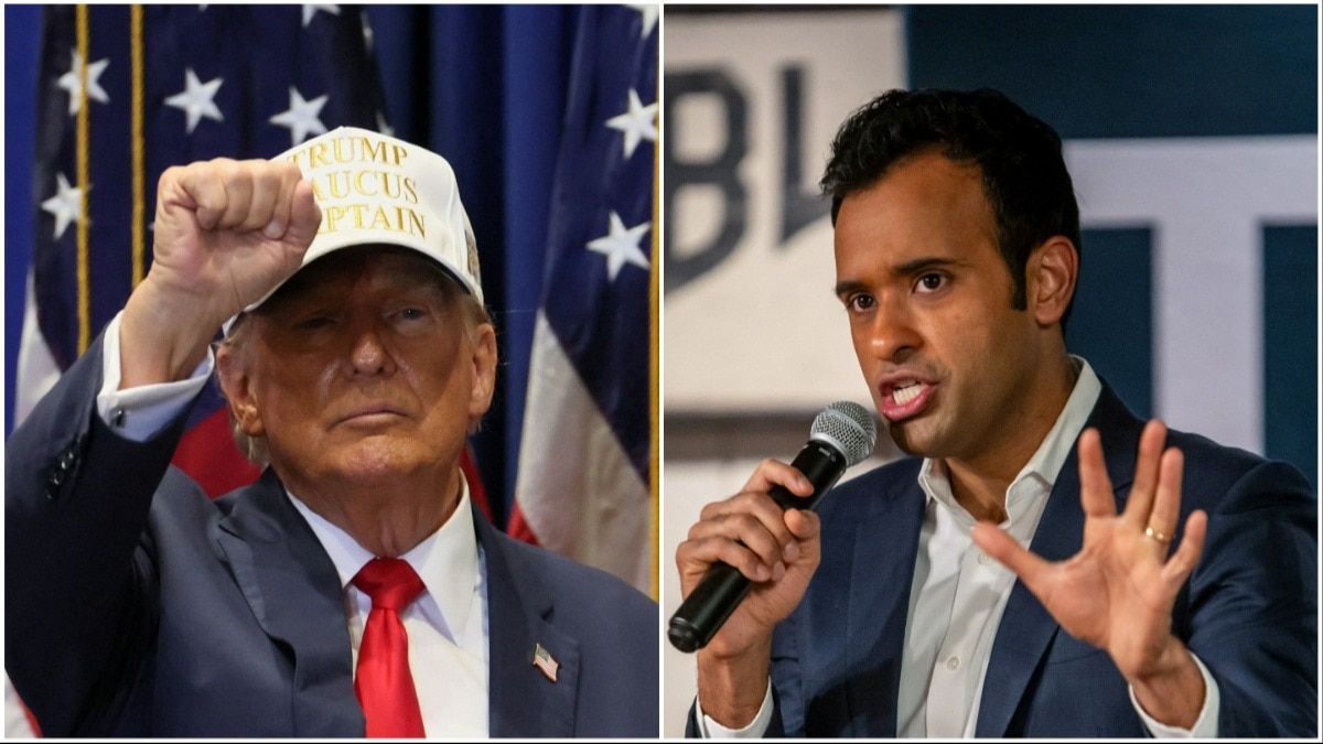 You are currently viewing Donald Trump lauds Vivek Ramaswamy after he drops out of Republican presidential race, says he did ‘hell of a job’