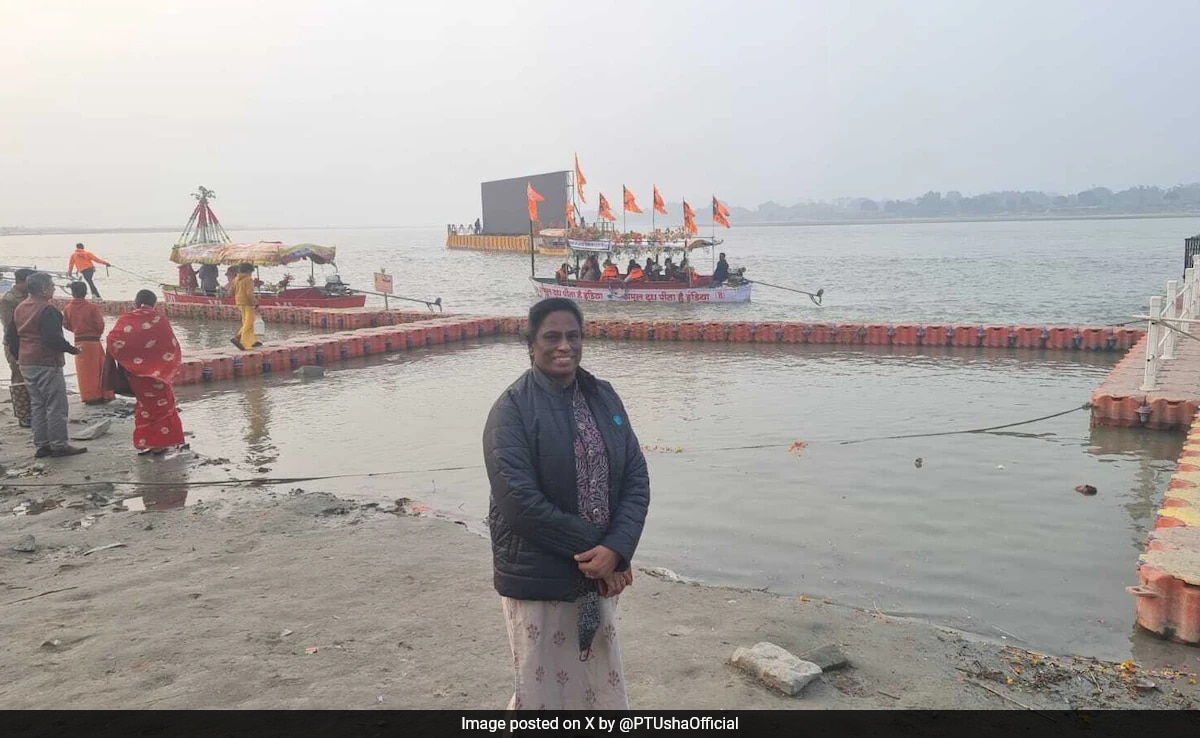 You are currently viewing "Experienced Tranquillity": PT Usha Visits Sarayu River Ahead Of Temple Event