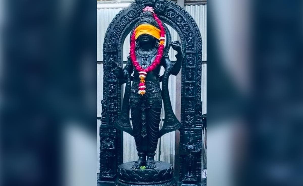 You are currently viewing First Image Of Ram Lalla Idol Installed At Ayodhya Temple Revealed