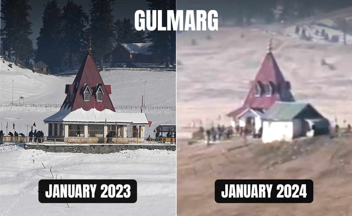 You are currently viewing No Snow In Gulmarg This Year? Video Shows Dry Ground In Kashmir Town