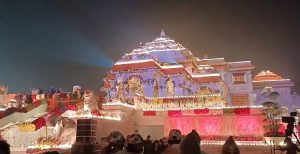 Read more about the article Video: Ram Temple Illuminated Ahead Of 'Pran Pratishtha' Ceremony