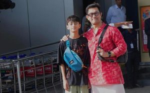 Read more about the article Ahead Of Ira's Udaipur Wedding, Aamir Khan, Son Azad Pictured At The Airport