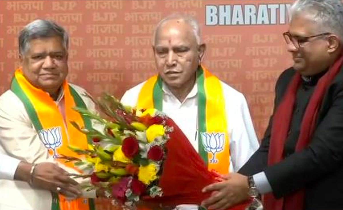 Read more about the article Jagadish Shettar Returns To BJP, Had Switched To Congress Last Year
