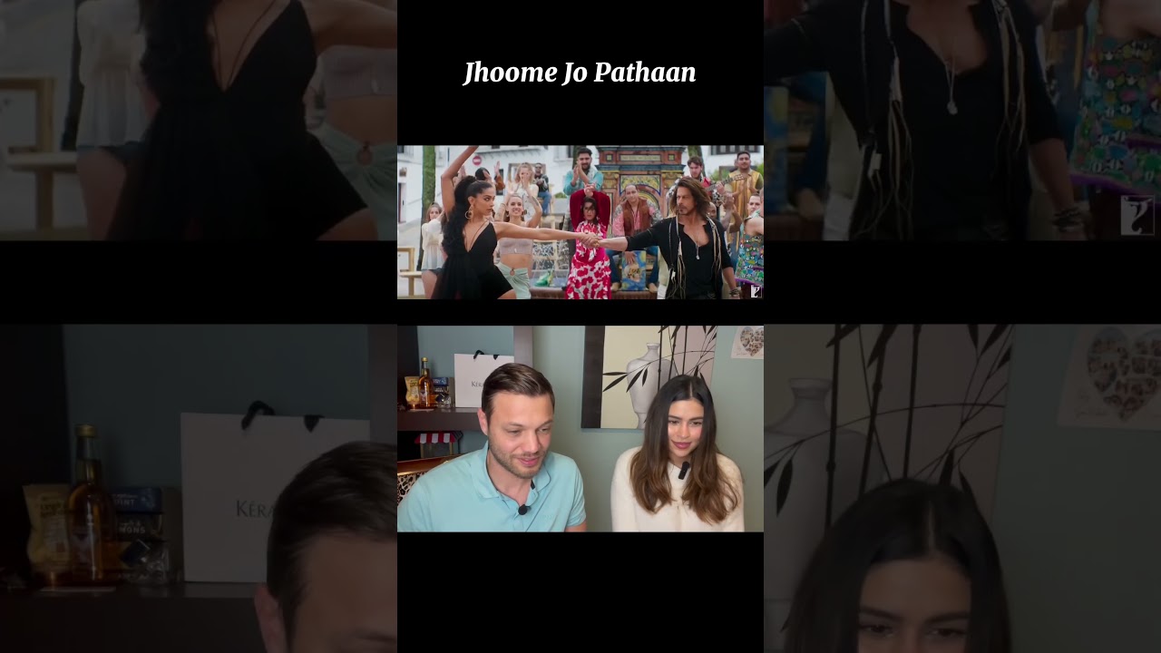 Jhoome Jo Pathaan Reaction #bollywood #india #viral #fyp #shorts #sharukhkhan