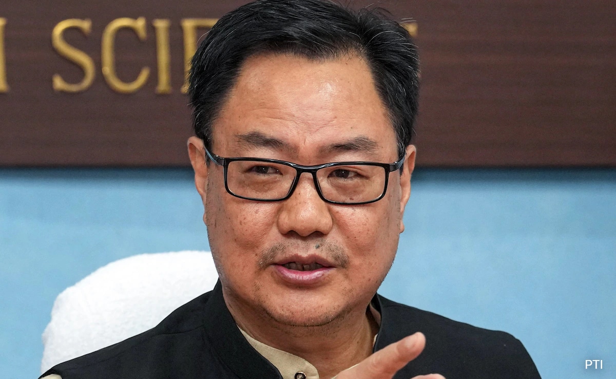 You are currently viewing "Lying": Kiren Rijiju As Trinamool Says Leader Not Arrested Due To Court Order