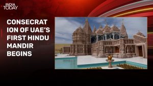 Read more about the article Consecration of Abu Dhabi’s 1st Hindu temple takes place ahead of opening by PM Modi