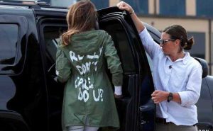 Read more about the article Melania Trump’s 2018 I Really Don’t Care Zara Jacket Was Message For Step-Daughter Ivanka Trump