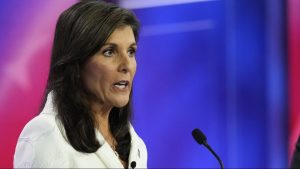 Read more about the article Nikki Haley’s challenge to Donald Trump after he mocks her husband, asks him to say it on her face