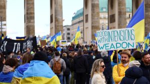 Read more about the article Pro-Ukraine rallies held in Germany on second anniversary of Russia-Ukraine war