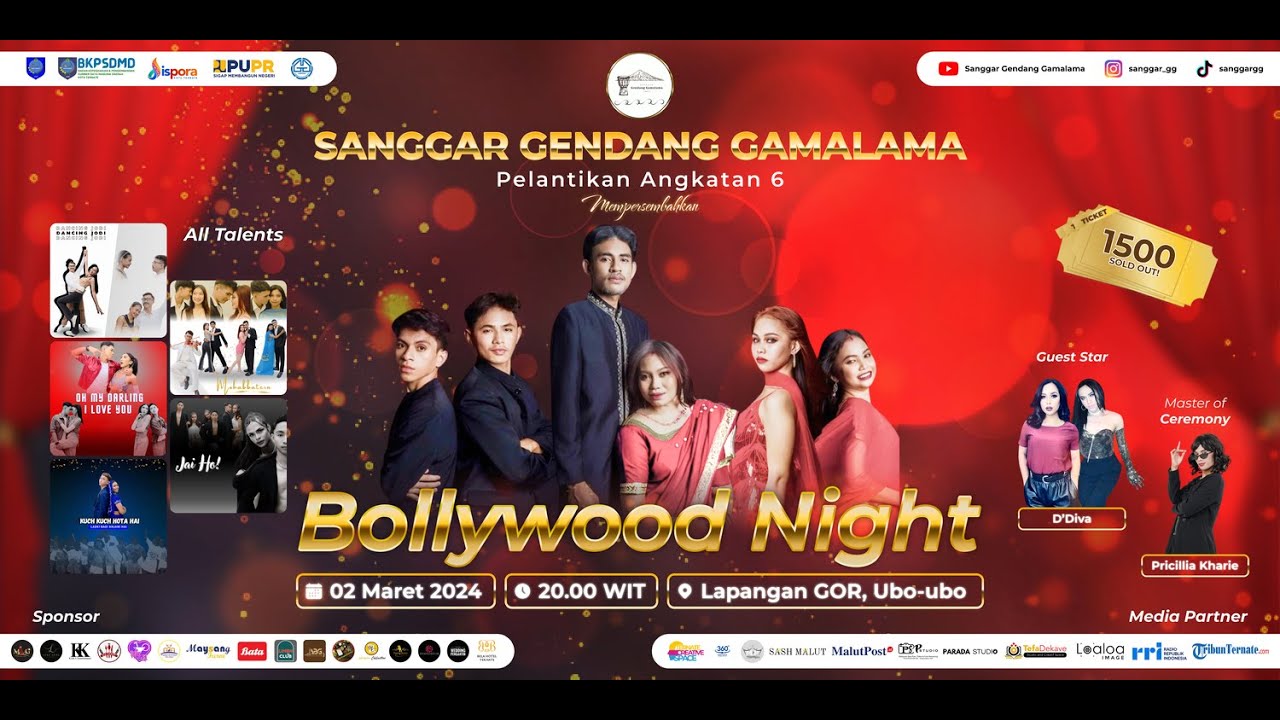 BOLLYWOOD NIGHT WITH SANGGAR GENDANG GAMALAMA – PELANTIKAN ANGKATAN VI