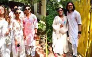 Read more about the article Holi 2024: Farhan-Shibani, Parents-To-Be Ali-Richa At Javed Akhtar's Celebrations