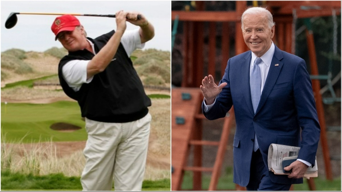Read more about the article Joe Biden trolls Donald Trump for winning golf awards at own golf club