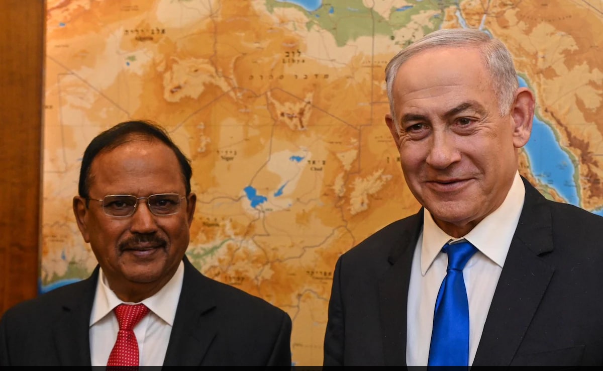 You are currently viewing Israeli PM Netanyahu Meets NSA Ajit Doval, Updates Him On Gaza Situation