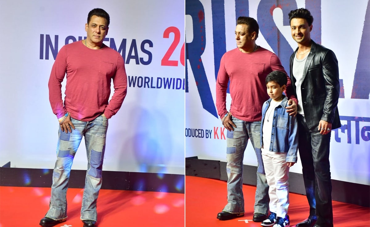 Read more about the article Salman Khan Leads Celeb Roll Call At Brother-In-Law Aayush Sharma's Ruslaan Screening