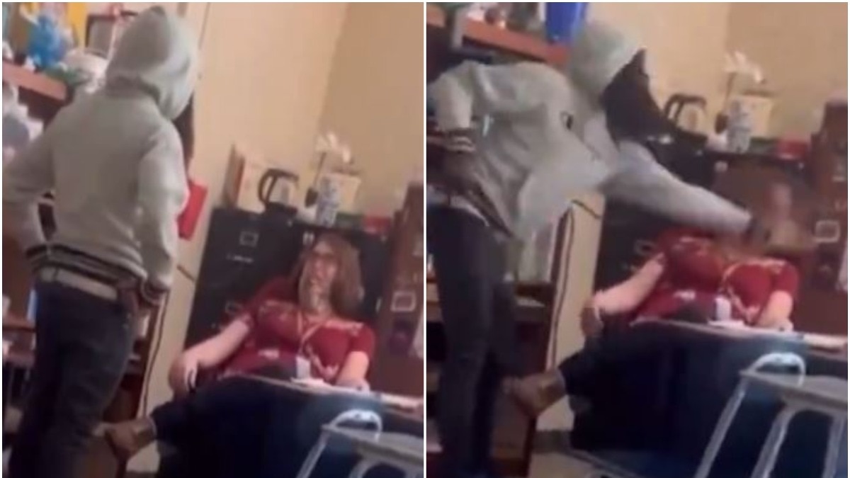 You are currently viewing California student slaps female teacher as classmates laugh, caught on camera