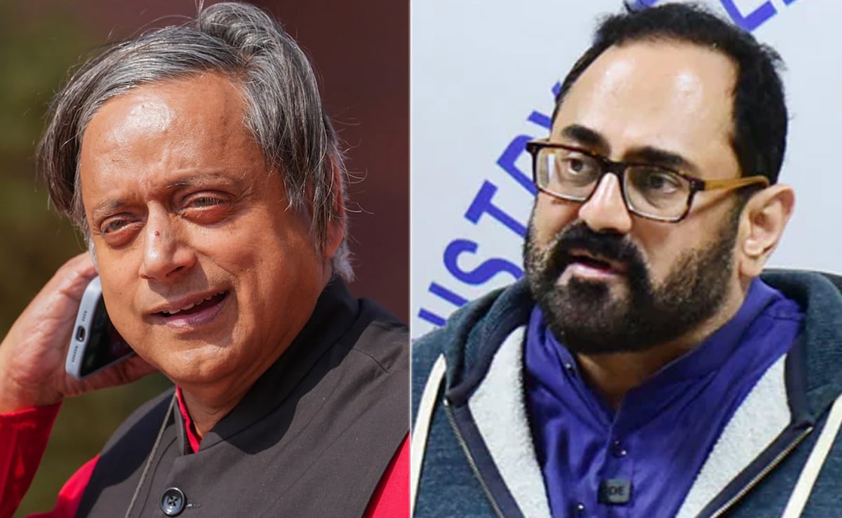 You are currently viewing Union Minister Rajeev Chandrasekhar Sues Shashi Tharoor For Defamation