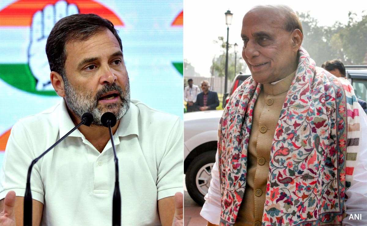 Read more about the article "Best Finisher In Indian Politics": Rajnath Singh's Jibe At Rahul Gandhi