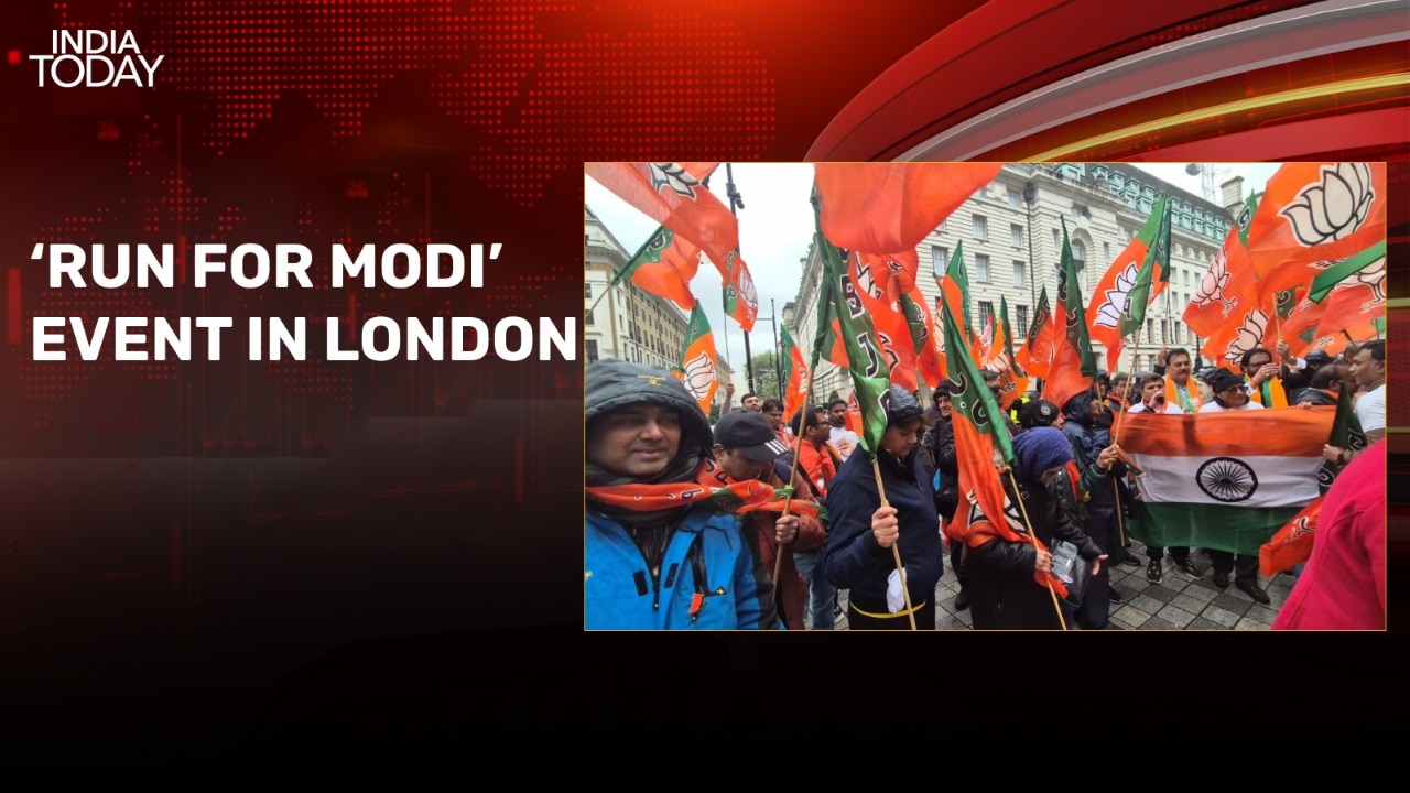 Video: ‘Run for Modi’ event in London in support of PM Modi