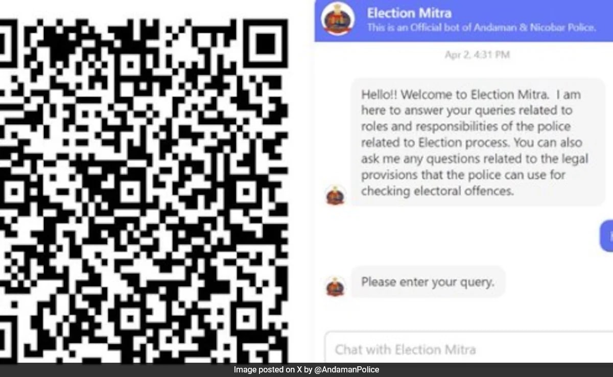 You are currently viewing 'Election Mitra': Andaman Cops Develop Chatbot For Effective Policing During Polls