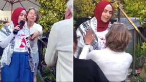 Read more about the article Chaos at Berkeley dean’s dinner party after student tries to speak on Gaza war