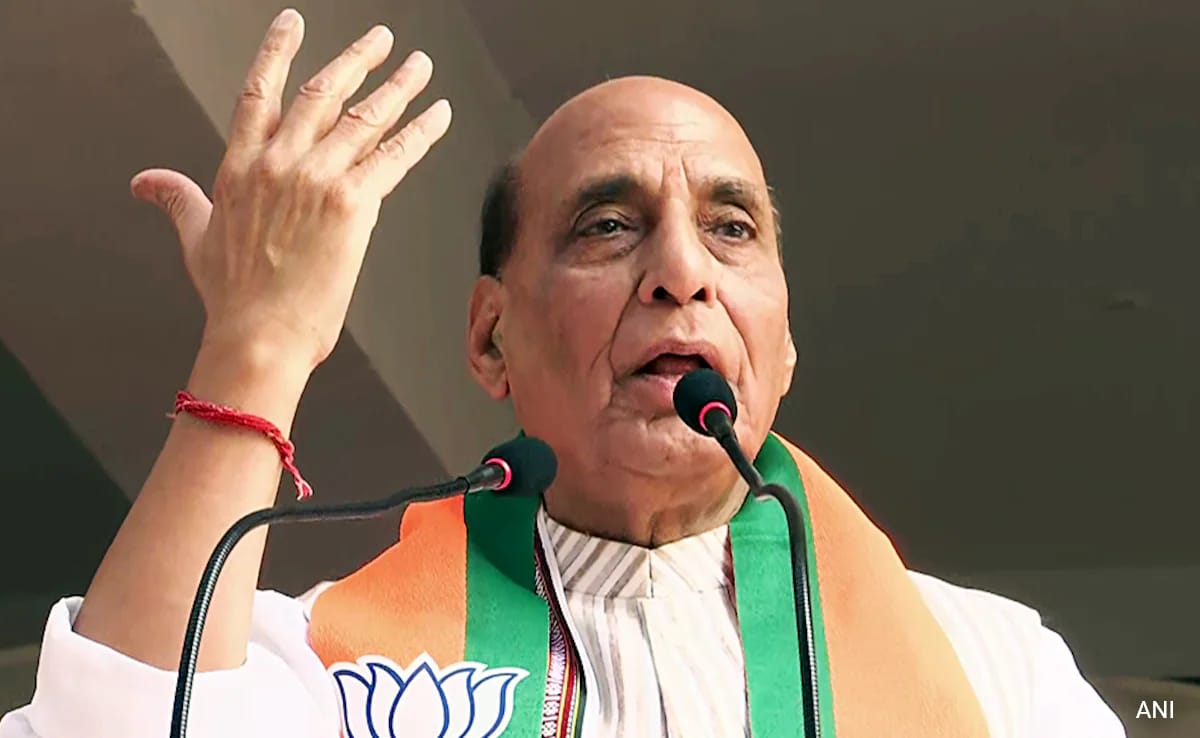 Read more about the article "Conspiracy To Weaken Country": Rajnath Singh Slams CPI(M) Manifesto