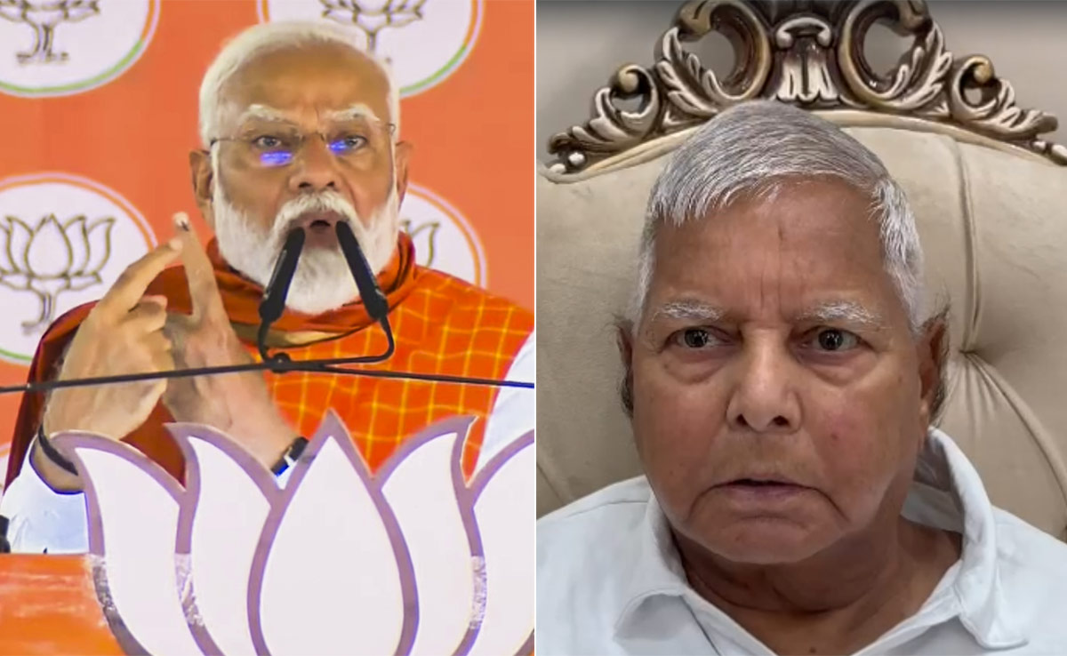 PM Modi's "Fodder" Swipe At Lalu Yadav, His "Not Bigger OBC Than Me" Reply