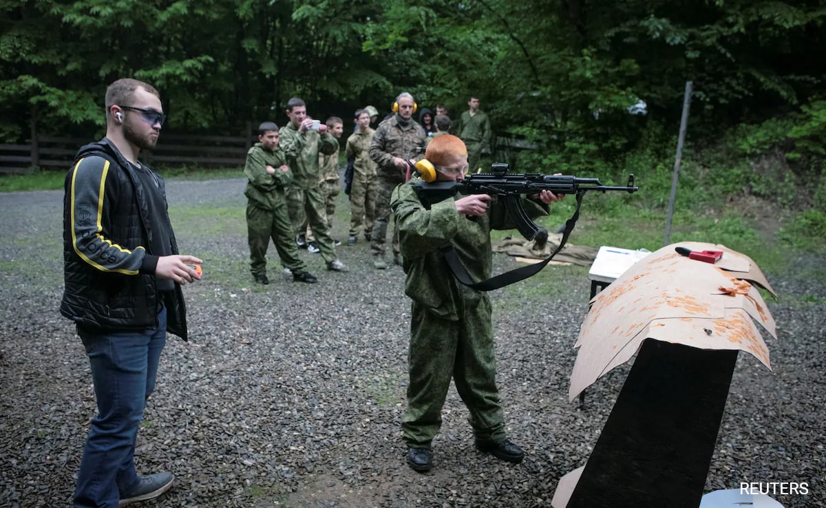 Russian Schoolboys Receive Military Training Amid Ukraine War