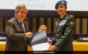 Read more about the article Major Radhika Sen Honoured With UN's Military Gender Advocate Award