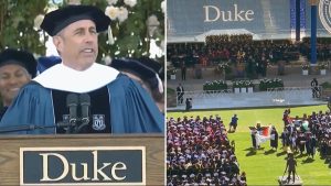 Read more about the article Duke University students walk out during Jerry Seinfeld’s speech over support to Israel