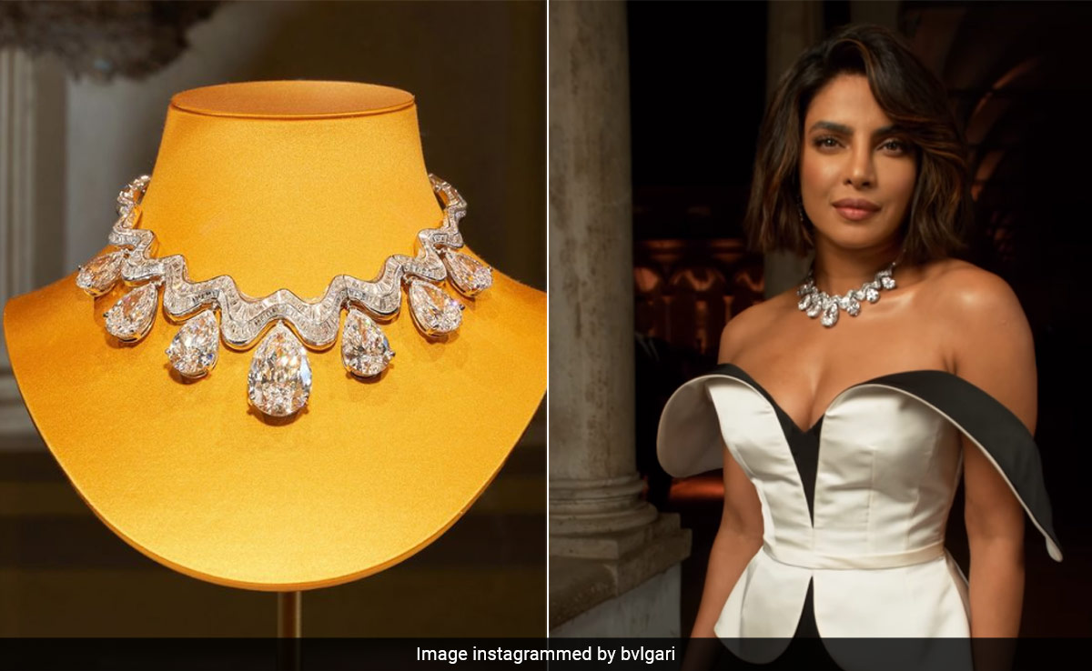You are currently viewing The Necklace Priyanka Chopra Wore To This Rome Event Costs $ 43 Million: Report