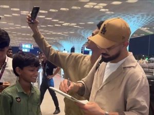 Read more about the article Watch: Kohli's Priceless 'Anushka' Remark As Paparazzi Thank Him For Gifts