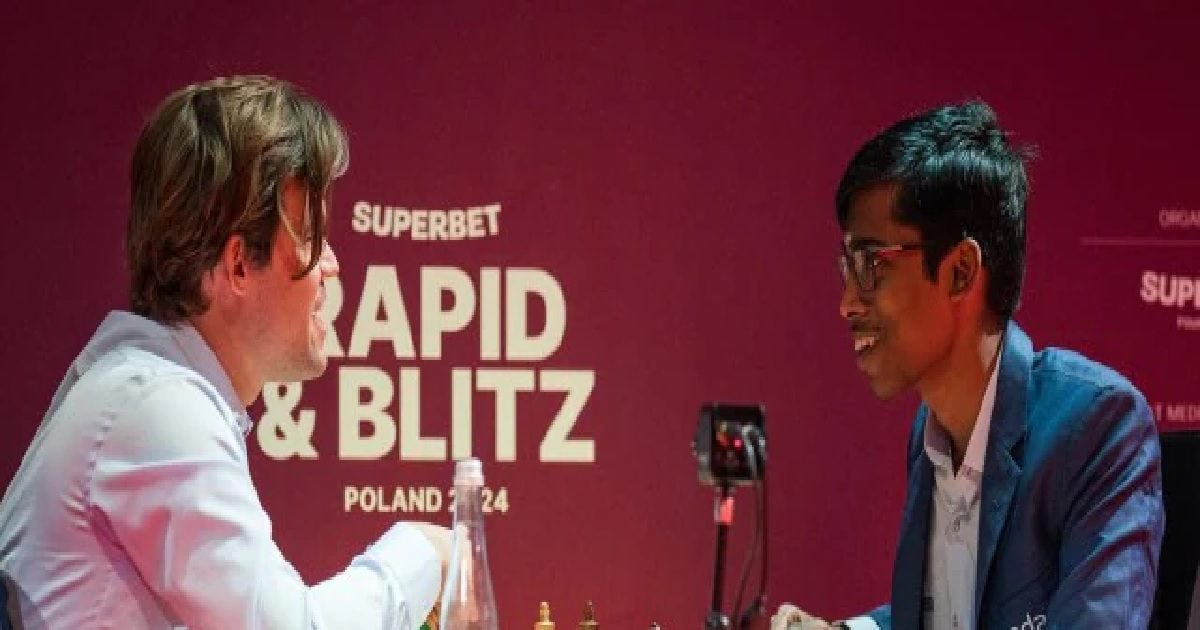 Chess: प्रज्ञानानंदा चौथे स्थान पर रहे, कार्लसन ने जीता सुपरबेट टूर्नामेंट