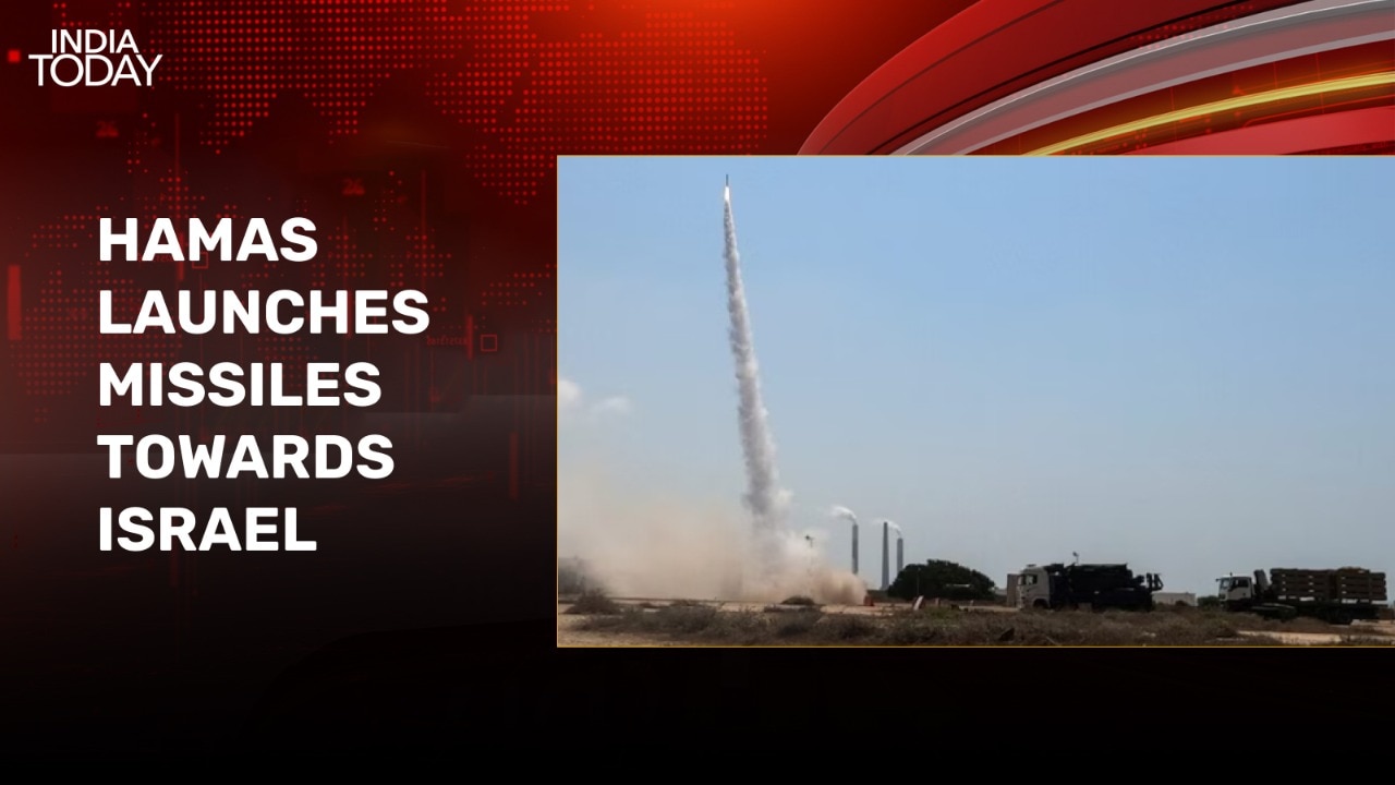 Hamas launches barrage of missiles towards Israel for first time in months