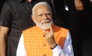 Read more about the article PM Modi Votes In Ahmedabad, Huge Crowd Gathers Outside Voting Booth
