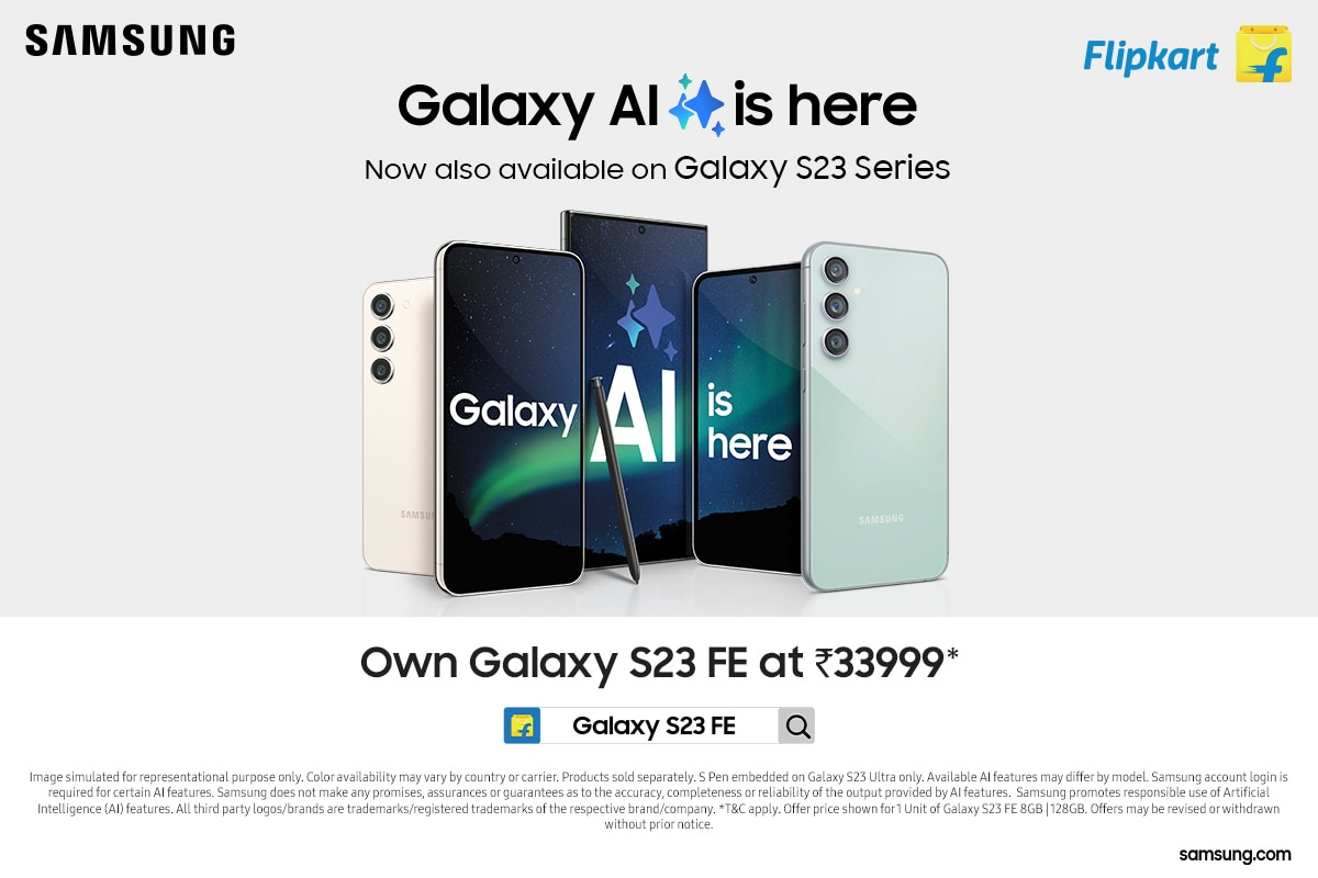 Experience Galaxy AI With Samsung Galaxy S23 FE and Galaxy S23– Available Now at Unbeatable Prices on Flipkart! Limited Period Only