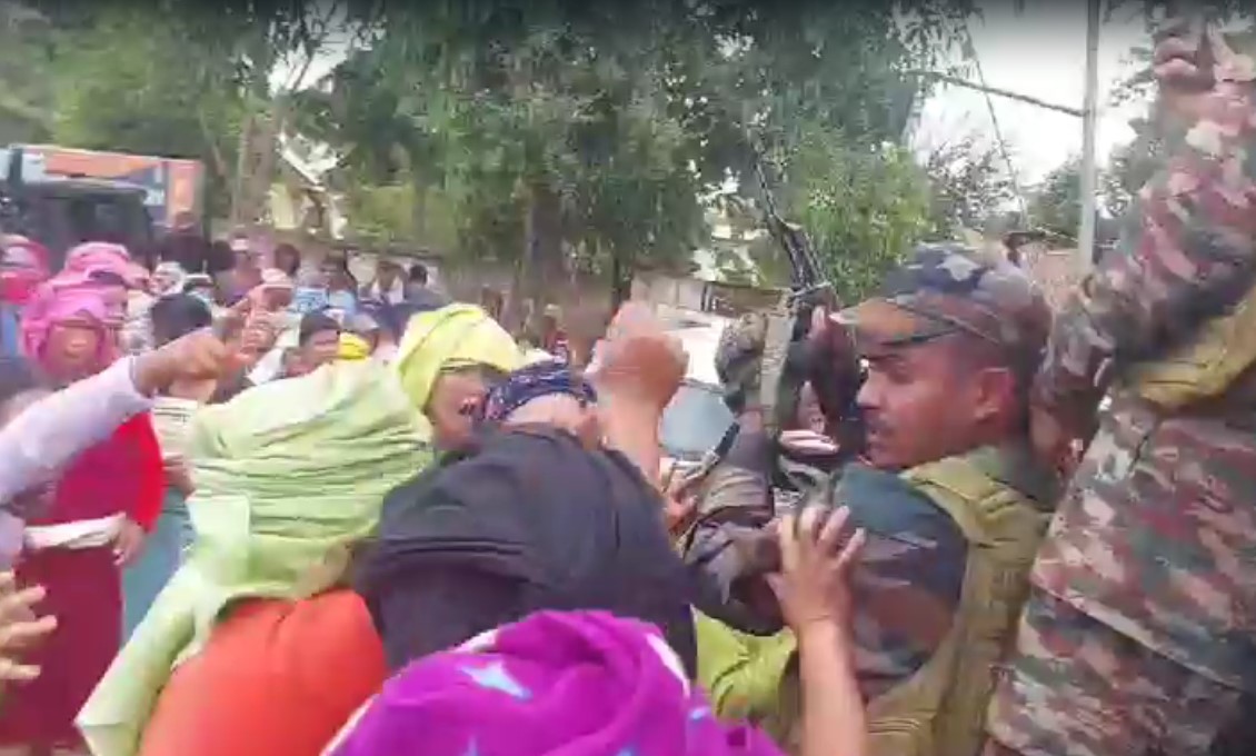 Video: High Drama As Soldiers Fire In Air To Disperse Protesters In Manipur