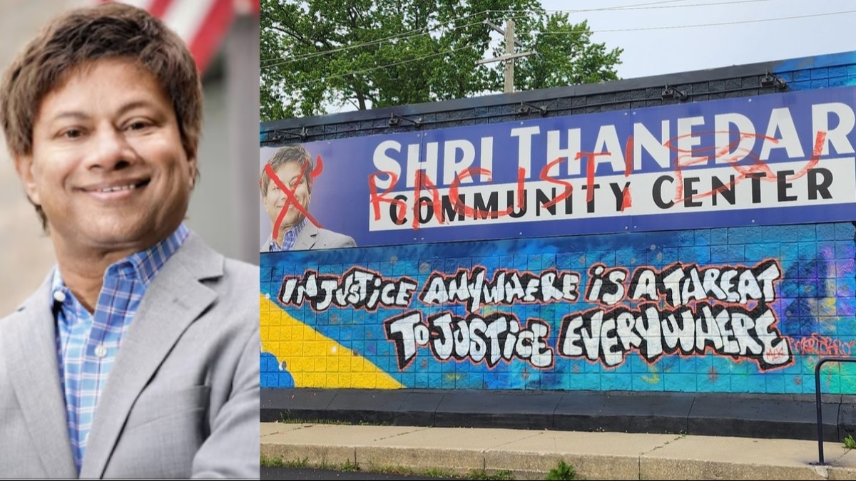 Indian-American Congressman’s community centre defaced with pro-Palestine graffiti