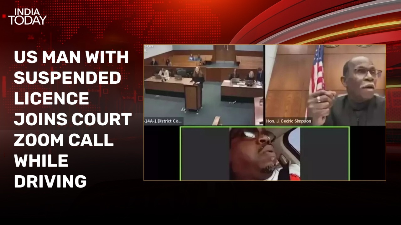 Video: US man with suspended licence joins court hearing while driving, judge shocked