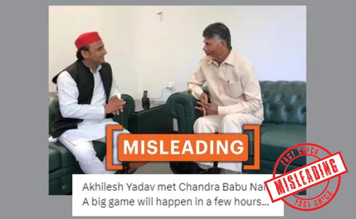 Akhilesh Yadav Discussing Alliance With Chandrababu Naidu? No Pic Is Old